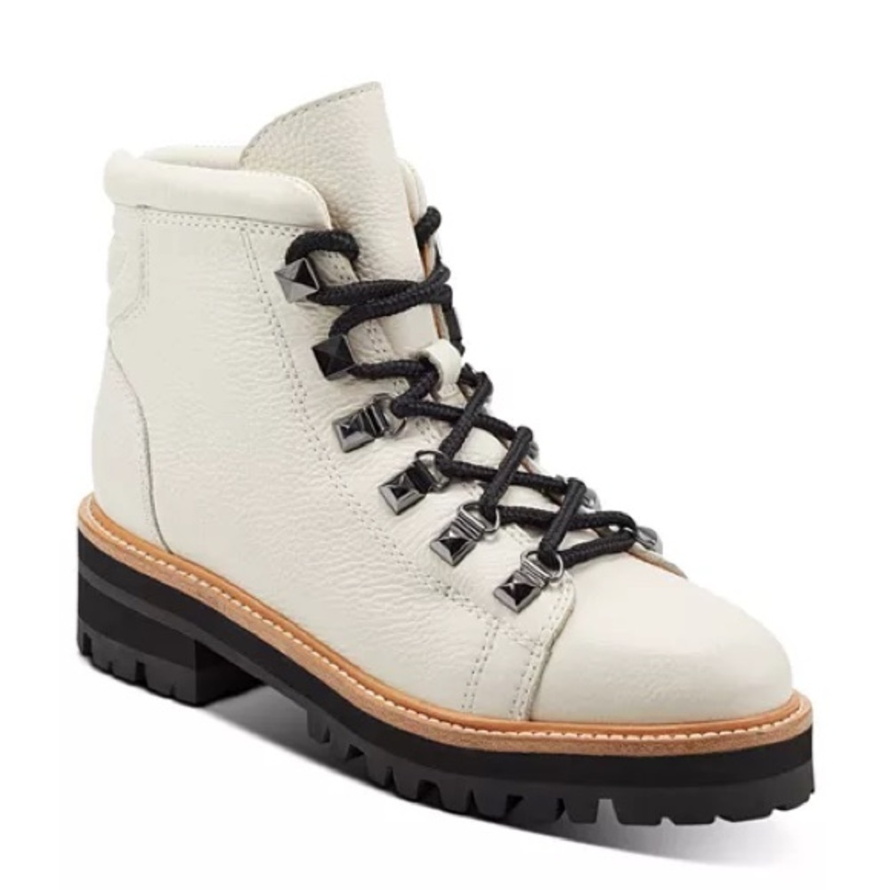 Marc Fisher LTD.
Women's Issy Hiker Boots Size 9.5 Ivory EUC in The box